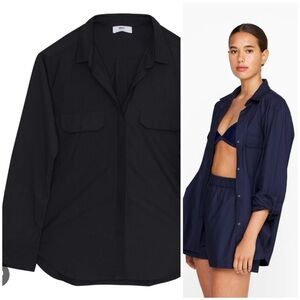 MIKOH / ROTUMA BUTTON UP LONG SLEEVE SHIRT black SMALL 1